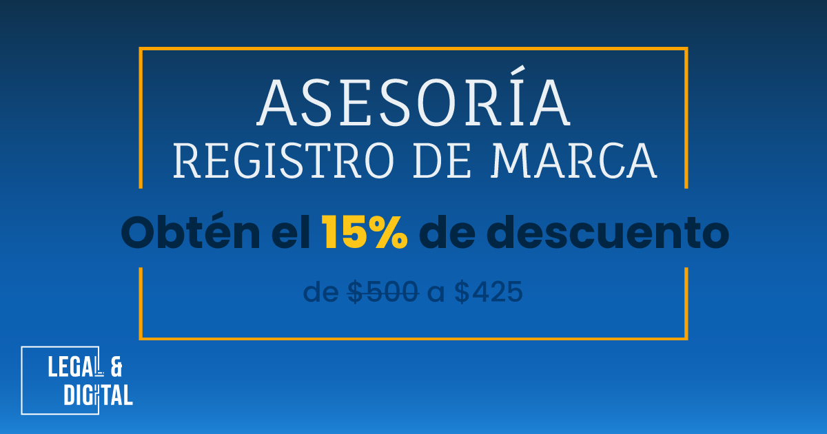 Descuento especial en Asesoría Esencial para Registro de Marca 