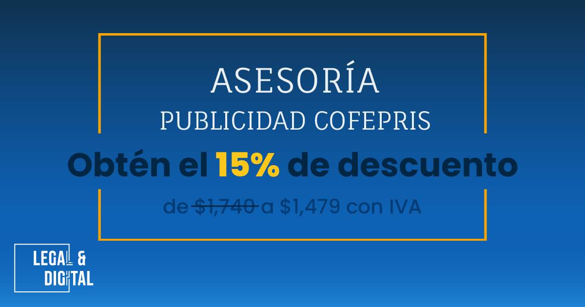 Promoción: Asesoría para publicidad COFEPRIS